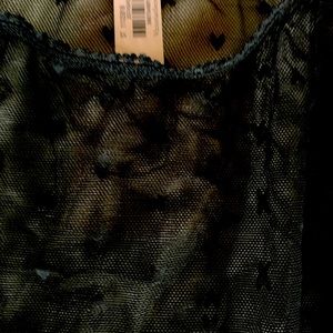 Beautiful black hearts body blouse